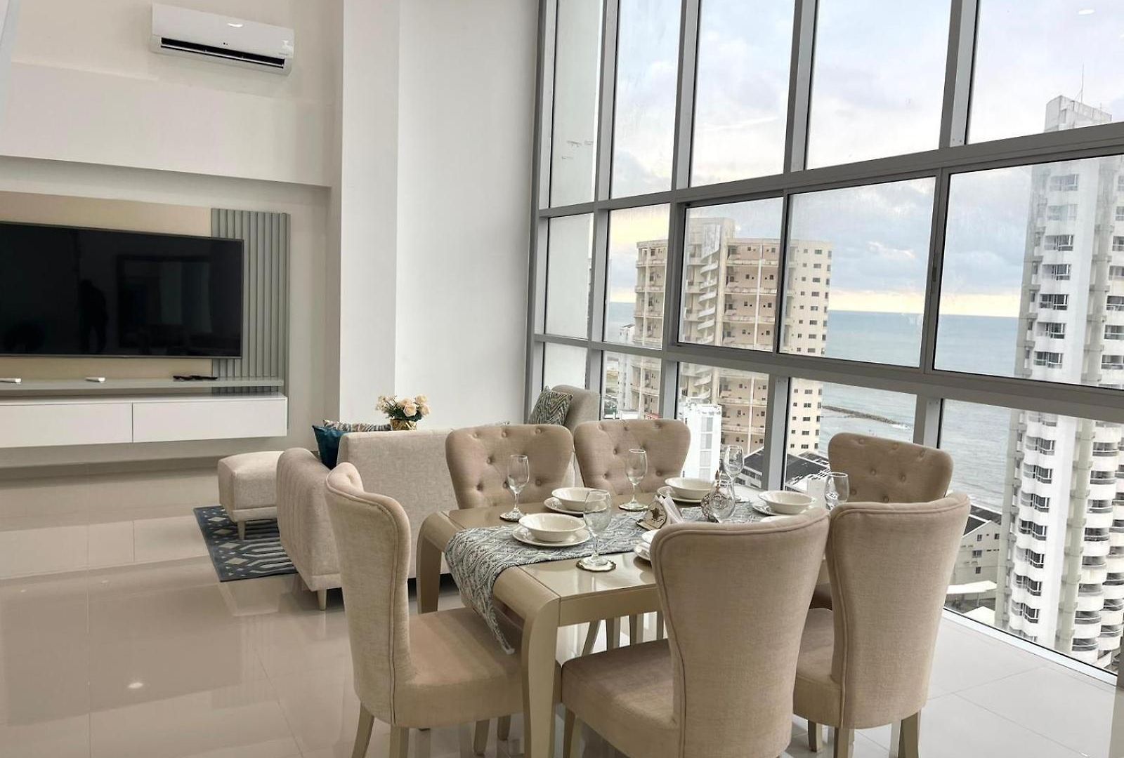 Lujo Frente Al Mar Duplex Apartamento Cartagena